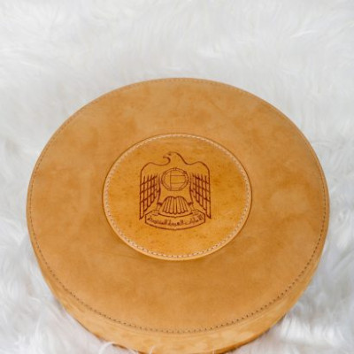Premium dates camel leather box